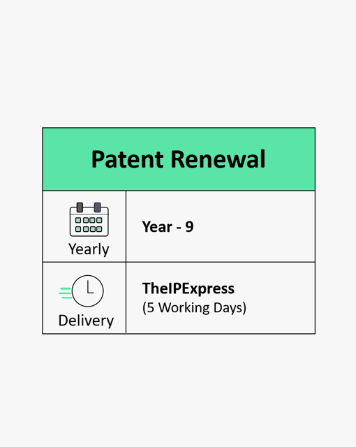 Patent Renewal Year 9