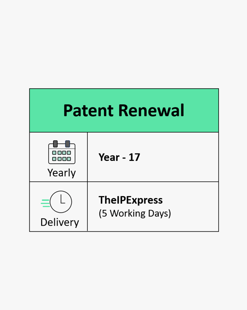 Patent Renewal Year 17