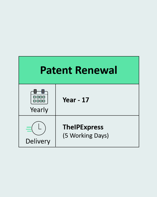 Patent Renewal Year 17