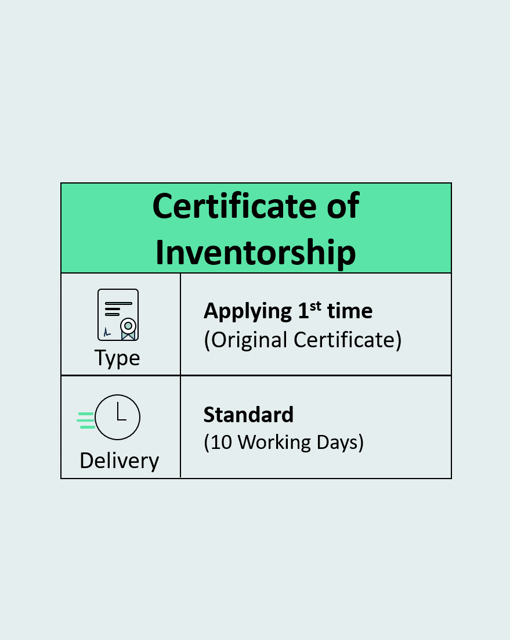 Certificate of Inventorship