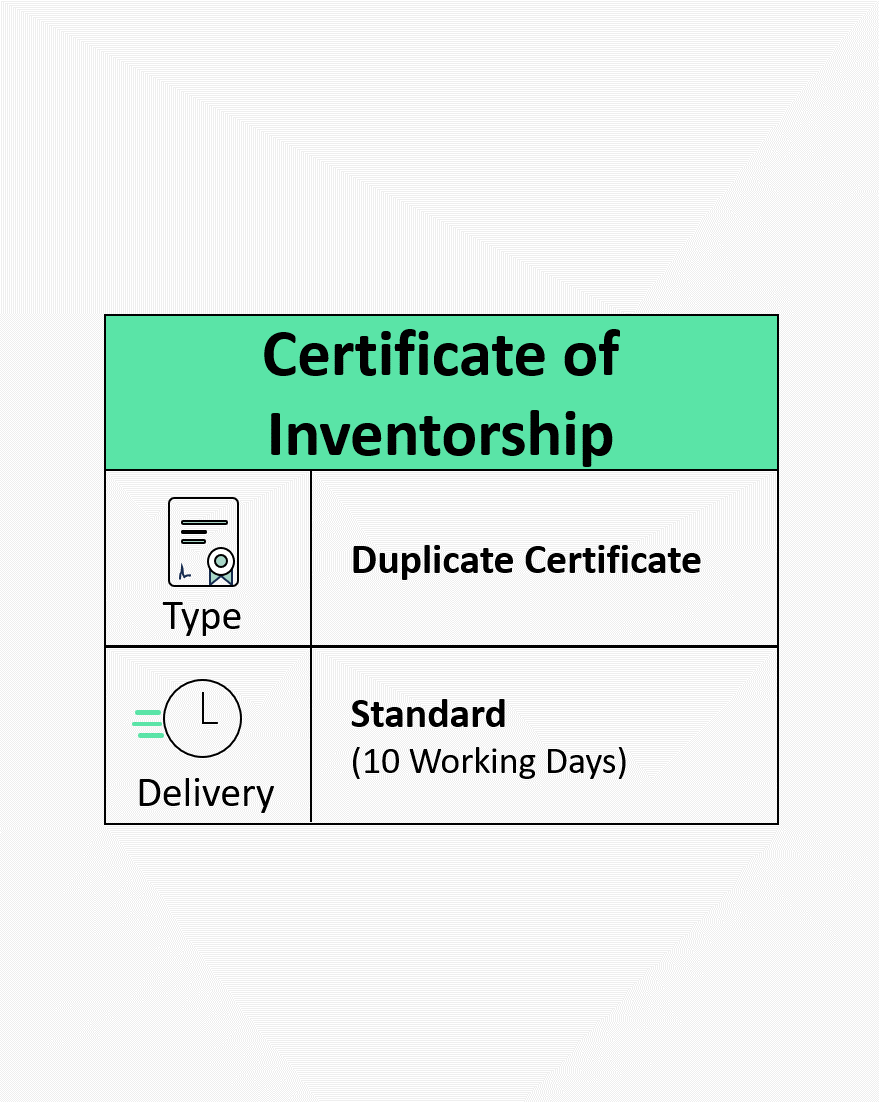 Certificate of Inventorship