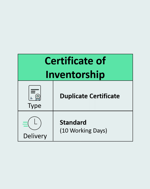 Certificate of Inventorship