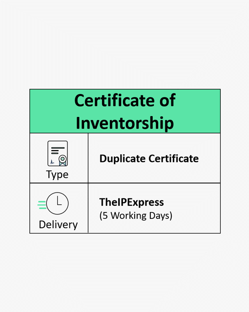 Certificate of Inventorship