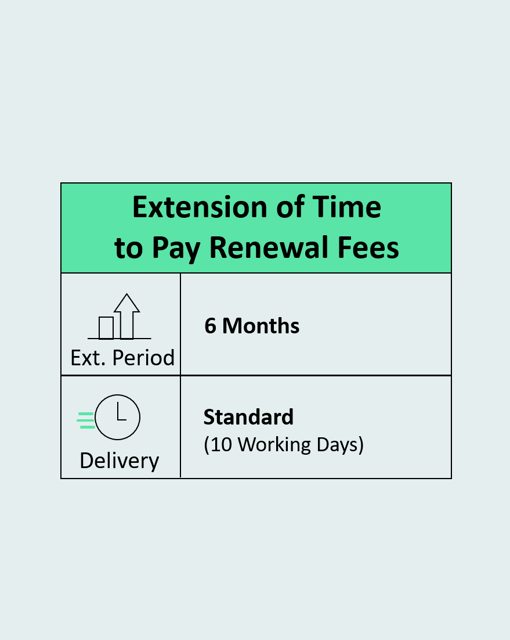 Extension of Time to Pay Renewal Fees Six Months