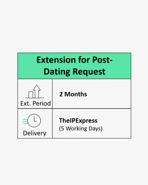 Extension for Post-Dating Request Two Months