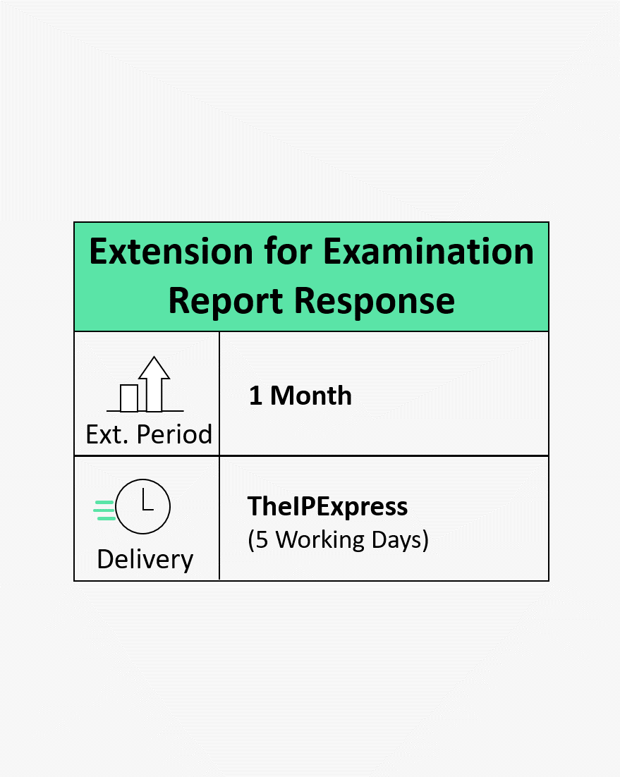 Extension for Examination Report Response One Month