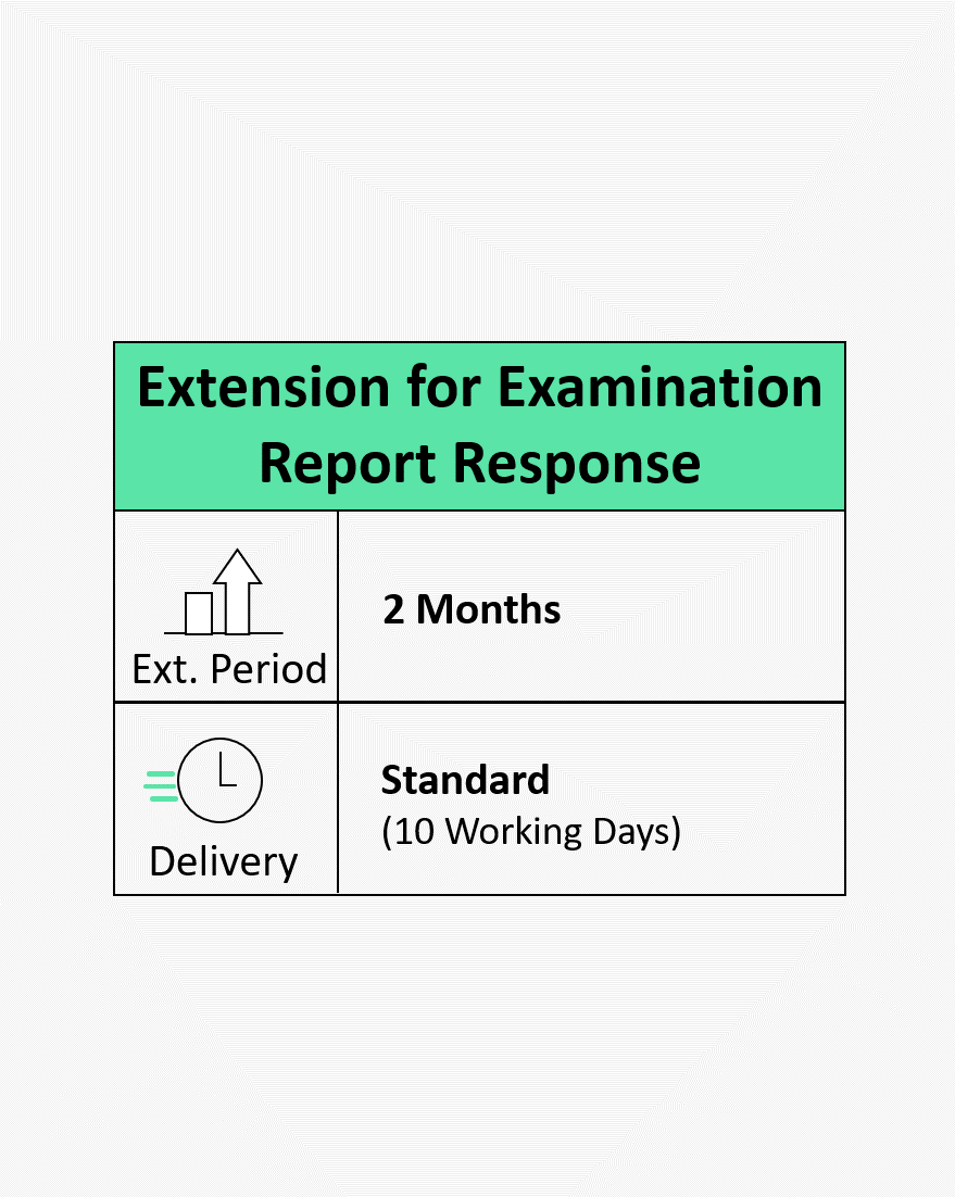 Extension for Examination Report Response Two Months