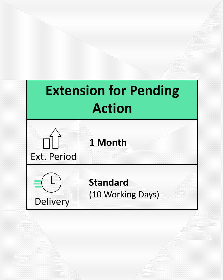 Extension for Pending Action One Month